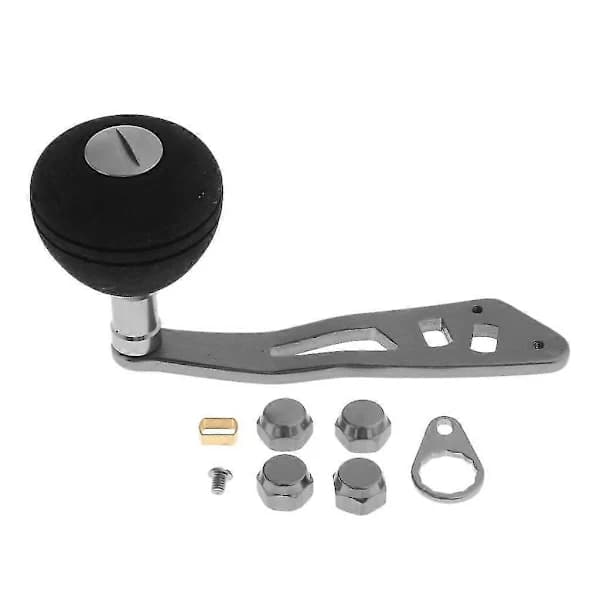 Metal Single Fishing Reel Handle EVA Knob for Baitcasting Drum Float Reels DIY Fishing Tool
