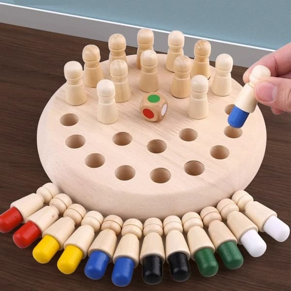 Memory Match Stick Chess, Treleker, Treminnesjakk, Memor