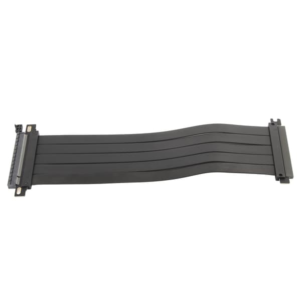 PCIE 4.0 X16 Extremely Flexible 180 Degree High-Speed GPU Extension Cable Riser for RX6900XT RX6800XT RTX3090ti Black 30cm/11.81in
