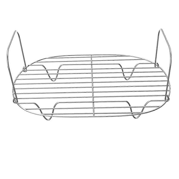 Chrome Plated Steaming Rack - Steaming and Roasting Rack Accessory Replacement for Foodi Possible Cooker (FMY) Silver Silver