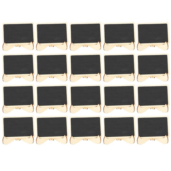2 Sets Wooden Mini Chalkboards Place Cards Small Rectangular Blackboards Wedding Parties