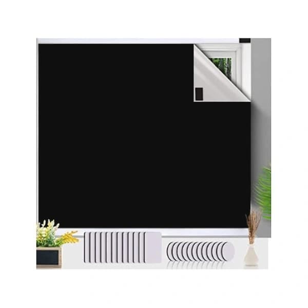 Blackout Curtains 150x200cm Portable Blackout Fabric Easy Installation for Bedroom Windows[JUN]