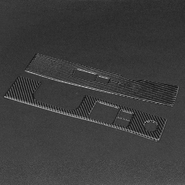 2 stk. kulfiber vinduesløfterkontaktpanel dækplade passer til Nissan 350Z 2006-2009