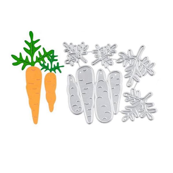 Cute Carrot Embossing Stencil Metal Cutting Dies DIY Easter Decor Craft Dies_tfrf