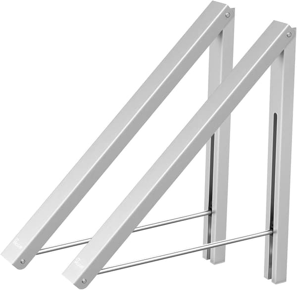 Durable Strong Retractable Drying Rack, Easy Installation Aluminum Dryer for Indoor and Outdoor Use, Space-Saving Wall-Mounted (Compact)