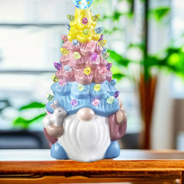 Easter LED Faceless Gnomes Ornament Glowing Multifunction Table Handiworks for Bookshelf Rabbit Rabbit