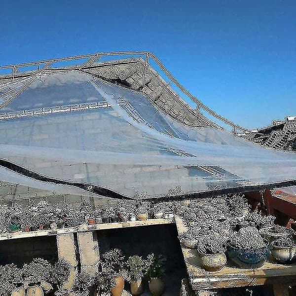 Transparent Waterproof Tarp with Eyelets, PE Multifunctional Waterproof Tear-Resistant Ultralight Tarp (size:2*3m)6 [DB]