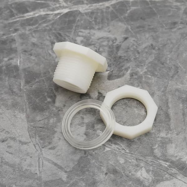 2-pakning ABS-skottkobling med plugg - Tilkoblingsadapter for plastvanntank