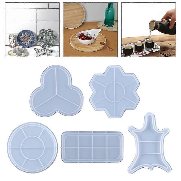 Multi Styles Brickform Silikonform Fruktfat Gjutform Gör-det-själv Serveringsbräda Form