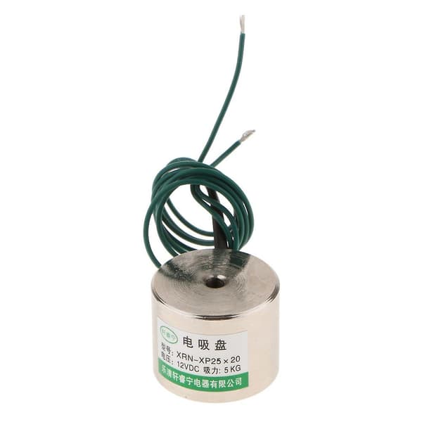 DC 12V P25/20 Hållande Elektromagnet Lyft 5kg Solenoid Elektromagnet