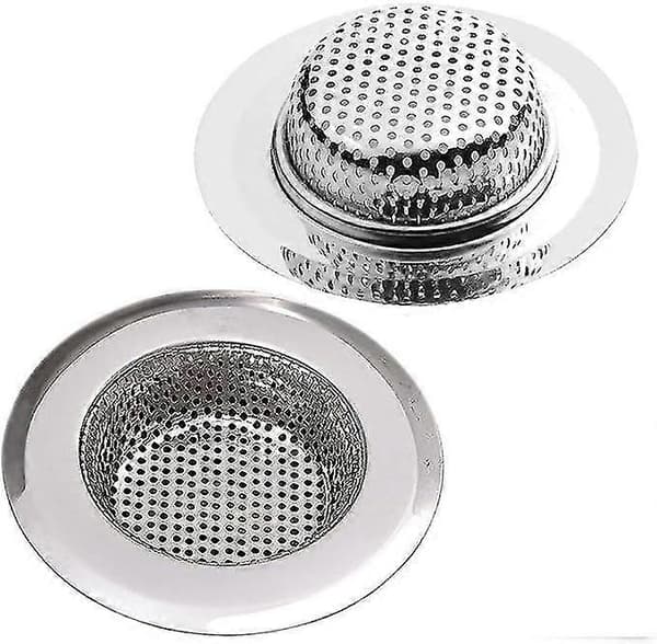 2-pak afløbssi, lille/7 cm rustfrit stål-WELLNGS