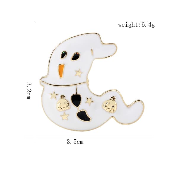 1 pc Halloween Ghost Brooch - Cute, Delicate and Eye-catching