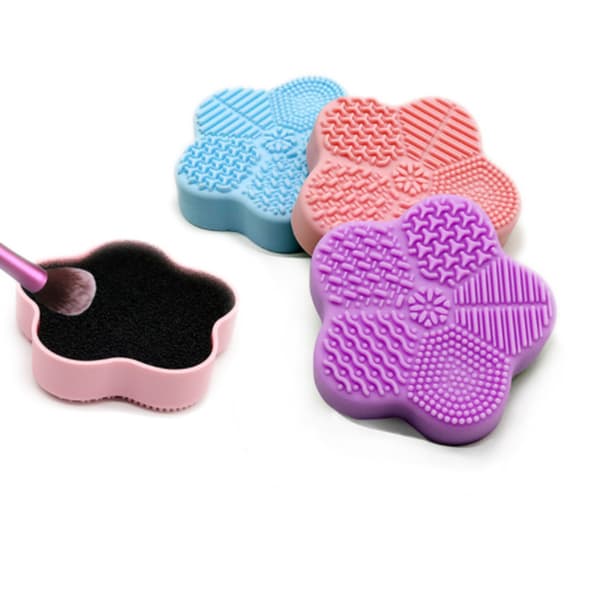 Makeup Brush Cleaner, 2 in 1 Makeup Brush Cleaning Pad, Sponge Ma