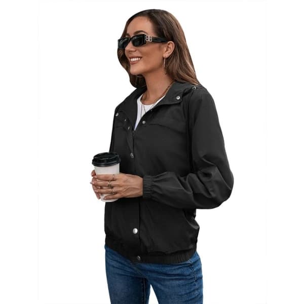 Women's Rain Jacket Waterproof Breathable Thin Raincoat Lightweight Jacket XXL