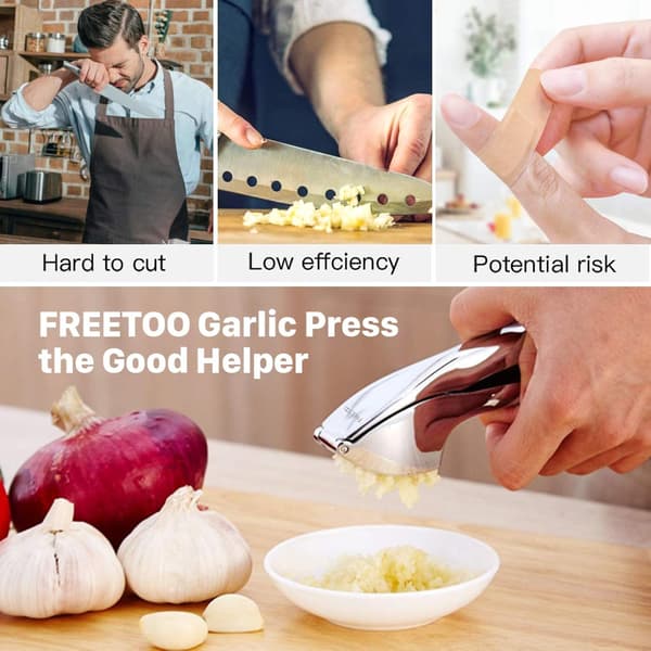 Professional Garlic Press Garlic Press Practical Strong Easy Clea