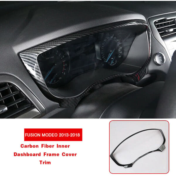 Fiber Dashboard Ram Trim Panel Cover til Mondeo 2013-2018 (Venstrestyret)