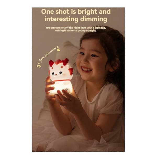 Xiaolong Natlampe USB Stemningslys Sengelampe Sovende Natlampe