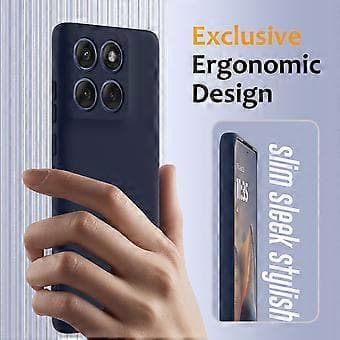 Case for Motorola Edge 60 Pro 5G Compatible with MagSafe Anti-Drop Liquid Silicone Phone Case Dark Blue
