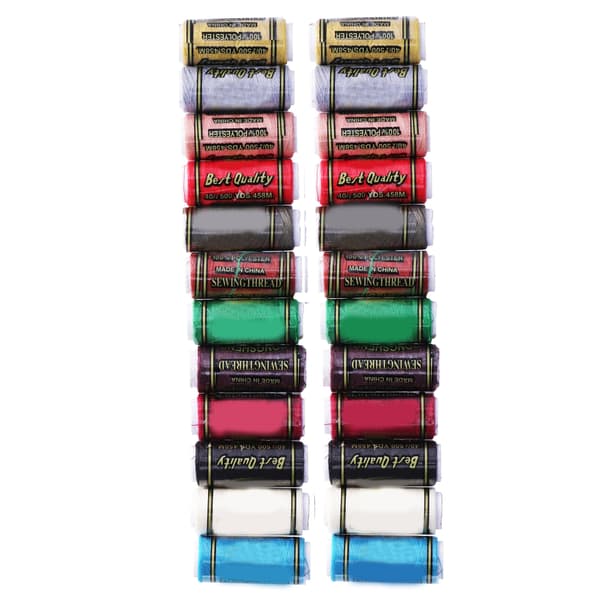 Sewing Thread 12 Colors DIY Sewing Art Strong Durable Boxed Sewing Machine Thread