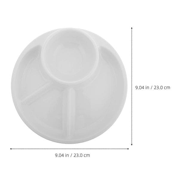 Fat-reducing divided plate for children with 3 compartments