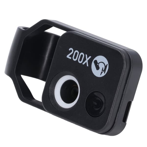 Mobile Phone Microscope Lens 200X High Definition LED Portable Phone Magnifier for Outdoor Use