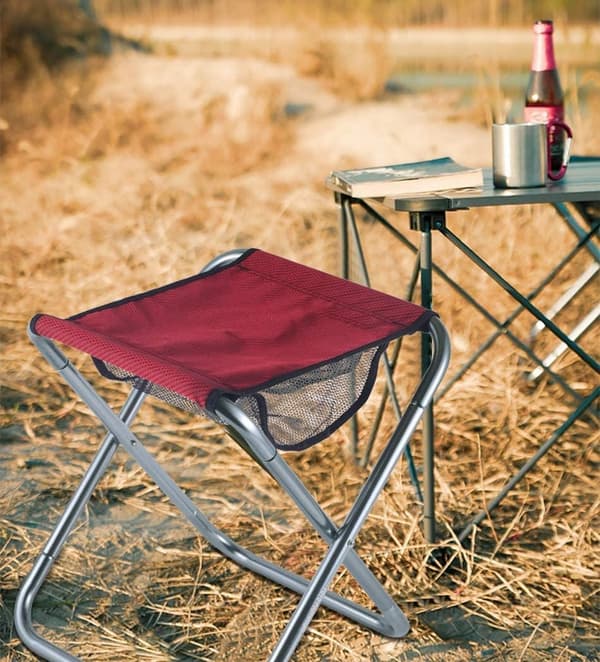 Bærbar lille foldeskammel, udendørs camping mini foldestol