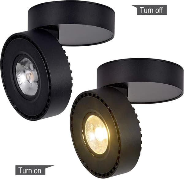12W LED-loftspotlight, justerbar lyskasse
