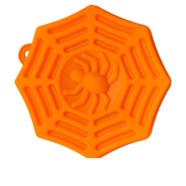 Halloween Silikonform Spindelvev - Stor Bakeform Orange orange