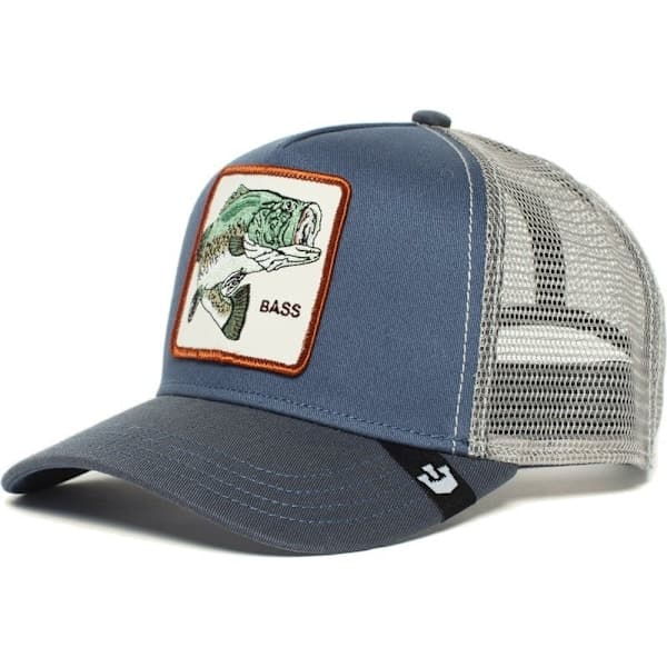 Mesh Djurbroderi Keps Snapback Hatt 3- Perfekt fisk 3 fish 3 fish 3