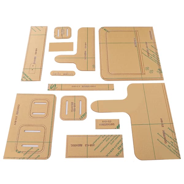 12 Pcs Shoulder Bag Acrylic Template Leather Pattern DIY Handmade Drawing Craft Material
