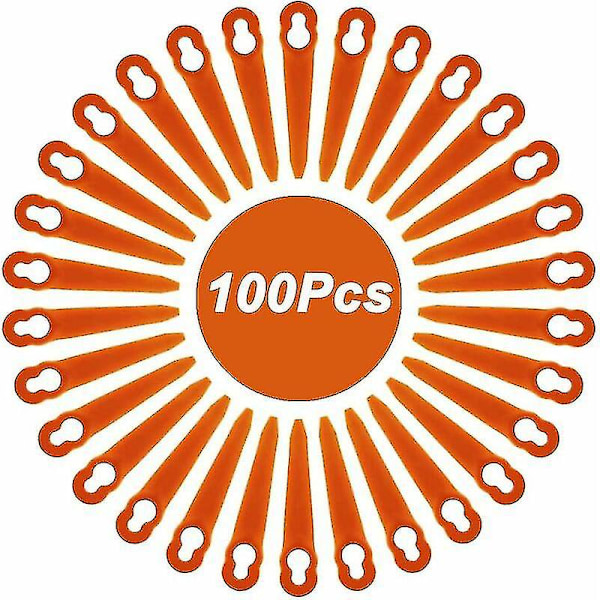 100-pack kompatibla blad för Stihl trimmers Polycut 2-2 och Polycut 3-2, Fsa 45 Fsa 57 Fse 52, plastblad för Stihl sladdlösa trimmers