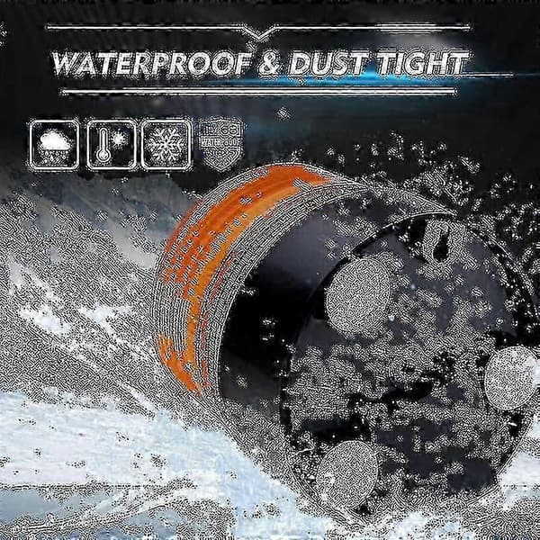 12V 12W Yellow Magnetic Rechargeable Strobe Emergency Light Waterproof 200m Visibility.