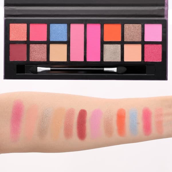 14 Colors Waterproof Matte Glitter Eyeshadow Blush Palette Makeup Cosmetics 4204 (02)