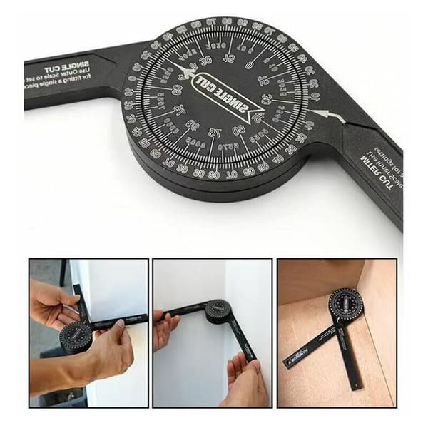 Miter Saw Angle Finder with Indoor and Outdoor Laser Precision Protractor