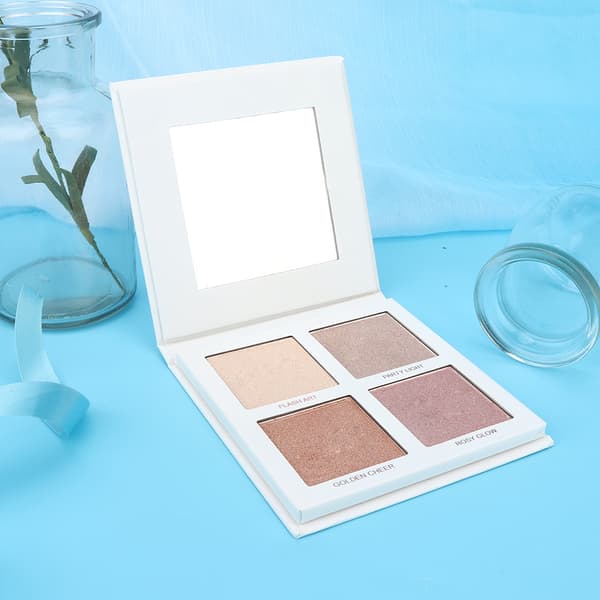 4 farger Highlighter Powder Face Contour Bronzers Brightening Concealer Makeup Tool