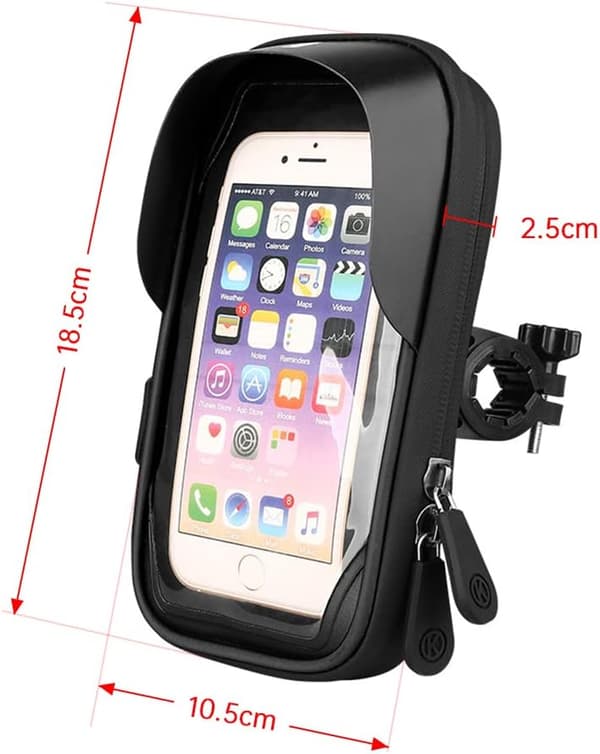 360° Waterproof Bicycle Mobile Phone Holder with Waterproof TPU Touch