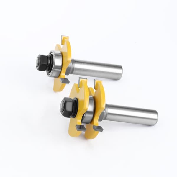 Notfræsersæt 3 riller 12 mm skaft T-form