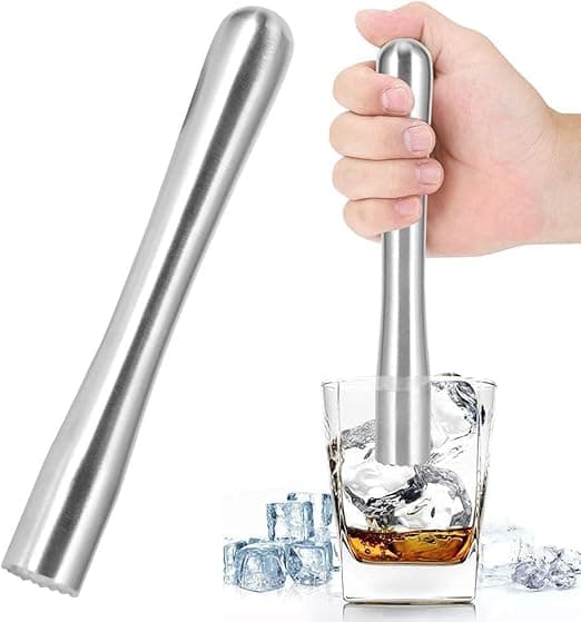 Cocktail Muddler i rustfritt stål, Cocktailmikser Sitron Bar Verktøy