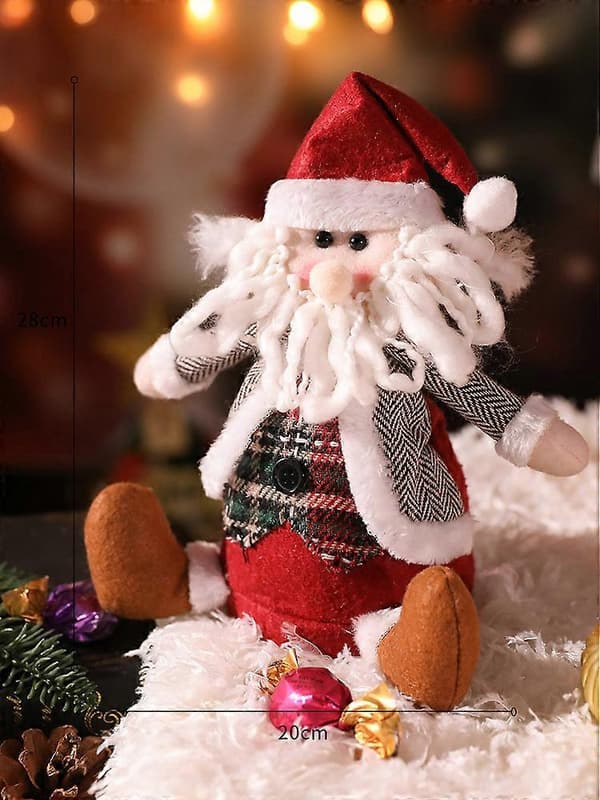 Snögubbe Gammel Mann Jul Eplepose Julaften Julefrukt Fløyelspose Fløyelspose Julegave Gammel Mann E