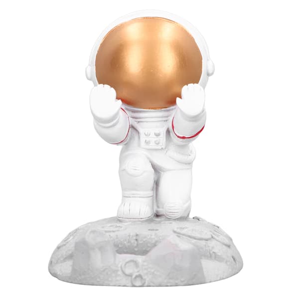 Mobile Phone Holder Astronaut Shape Exquisite Beautiful Eco-friendly Bracket Ornament Golden Astronaut Print