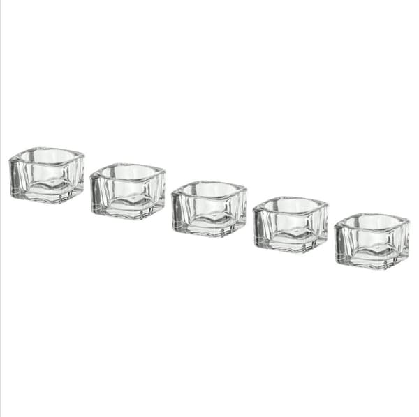 5 stk. glasslysestaker, kreative glasslysbeholdere, duftlys kopper