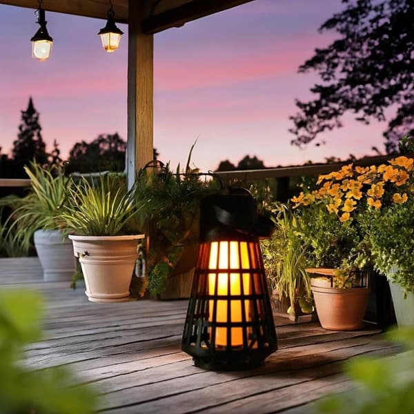 4-pack Solar Garden Lights - Waterproof LED Torch Lanterns for Garden, Path, Patio