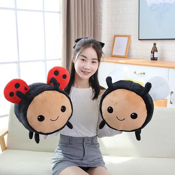 30 cm Cute Super Soft Bee Plush Doll Toy Kawaii Bee Plush Pillow Stuffed Animal Doll