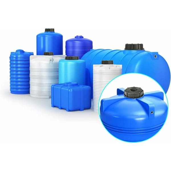 Adapter IBC-låg s60x6 til tank 1000 liter, 1/2 tomme