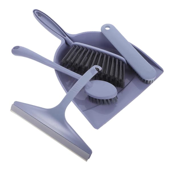 Broom Accessory Set Desktop Cleaning Tool Office Cleaning Brush and Dustpan Lavender 1Set Versatile Cleaning