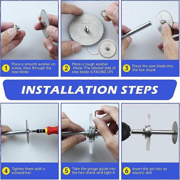 PVC Inside Pipe Cutter Kit - Pipe Cutter for PVC Pipes with Adjustable Depth Gauge, 6 Pcs HSS Sawtooth Blades