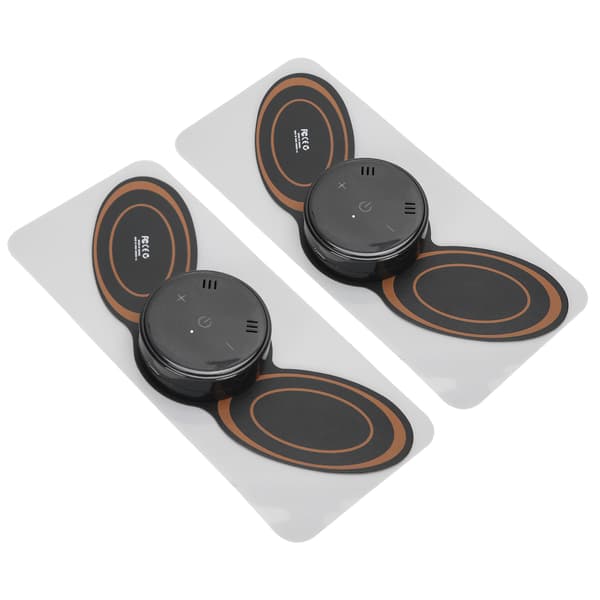 Mini Neck Massager Electric Battery Fatigue Relief Pulse Cervical Massage Sticker Pad Black