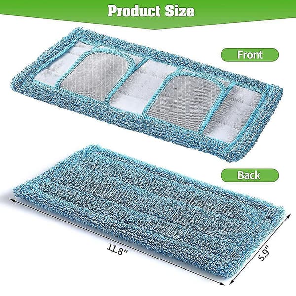 3 stk Gjenbrukbare Mikrofibermoppeputer Kompatible For Sweeper Mopper - Vaskbar Moppepute S, Våt A