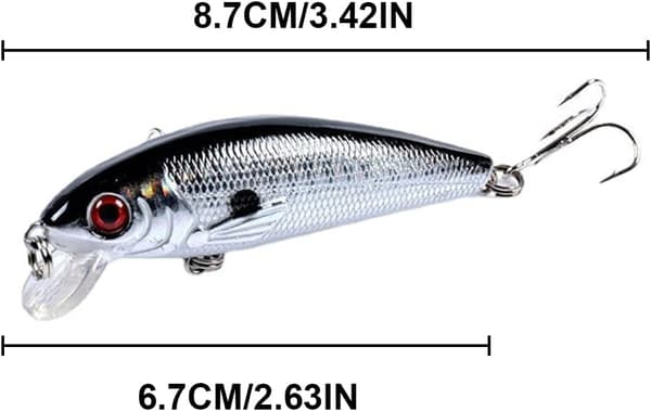 2 stk Bionic Kunstig Lokkemiddel Kunstig Flytende Lokkemiddel Artifici
