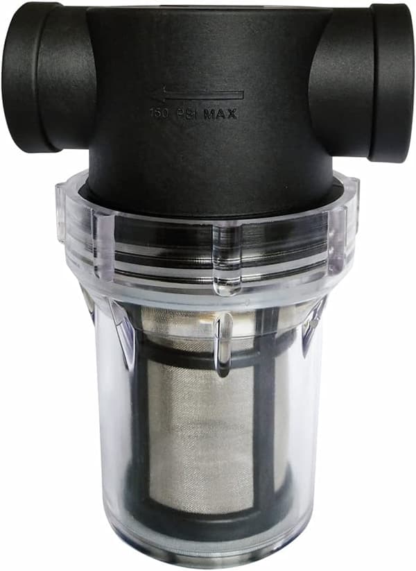 3/4\" Vandpumpefilter med 80 Mesh Rustfrit Stål Si, In-Line Filter, Havevandingsfilter